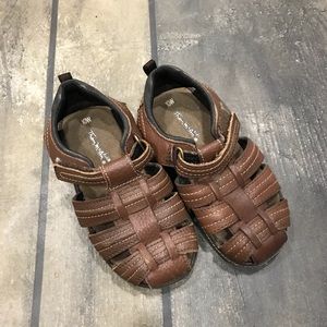 Little boys brown sandals